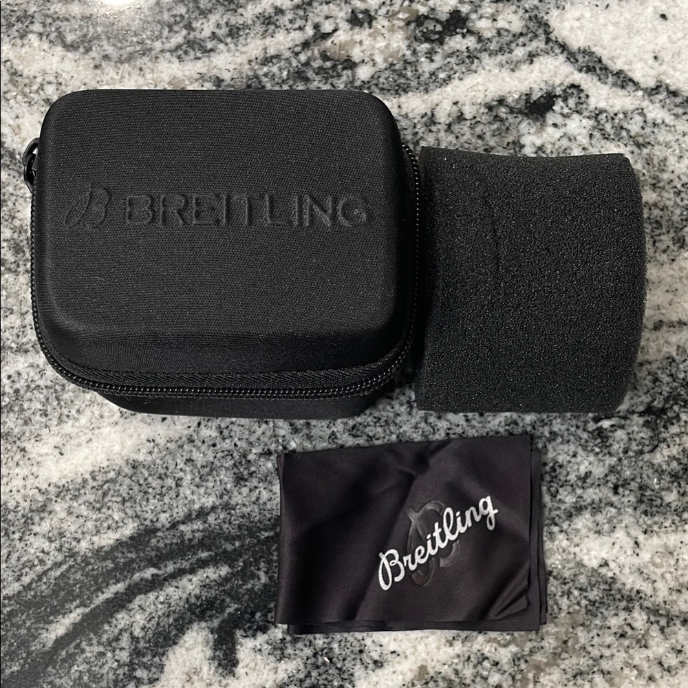Breitling Black Zippered Travel Watch Case